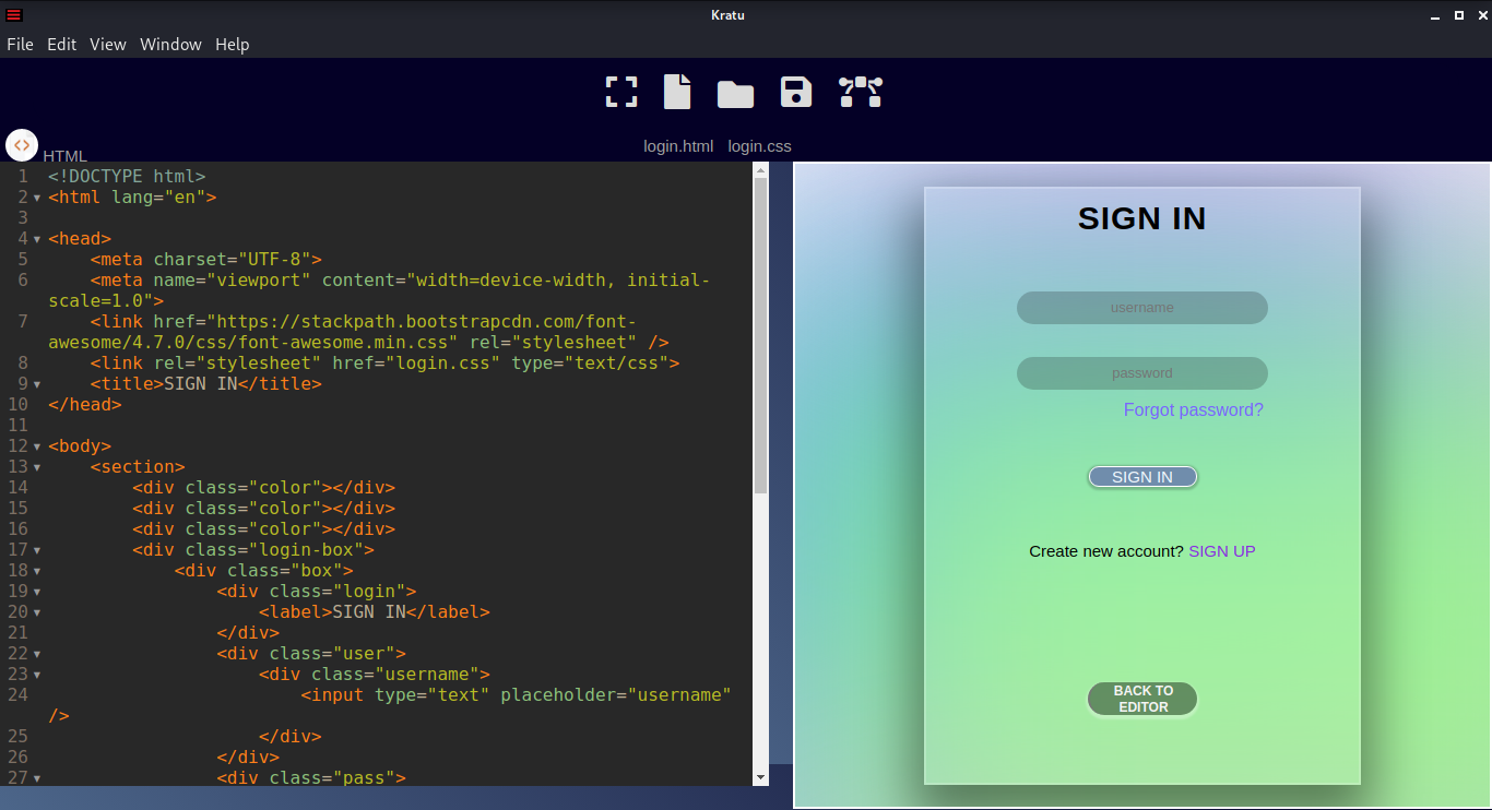 preview window